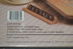 SCRABBLE 1989 Deluxe Edition #4034 Turn Table Base 100% Complete w/ Box