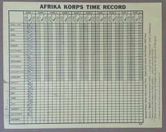 Afrika Korps 1st Ed. 1964 Avalon Hill MPN 600, Complete, Punched, Ready, Fair