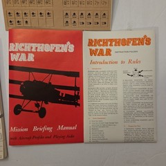 Richthofen’s War Avalon Hill Bookcase Game ~1972 Unpunched