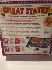 Great States Geography Game Trivia Homeschool Best Toy Award Learning Aid Sealed