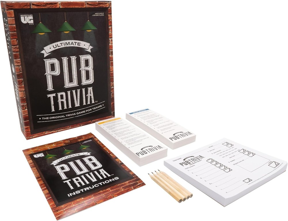 Ultimate Pub Trivia Team Game 4 or More Loving Players Ages 12 and Up