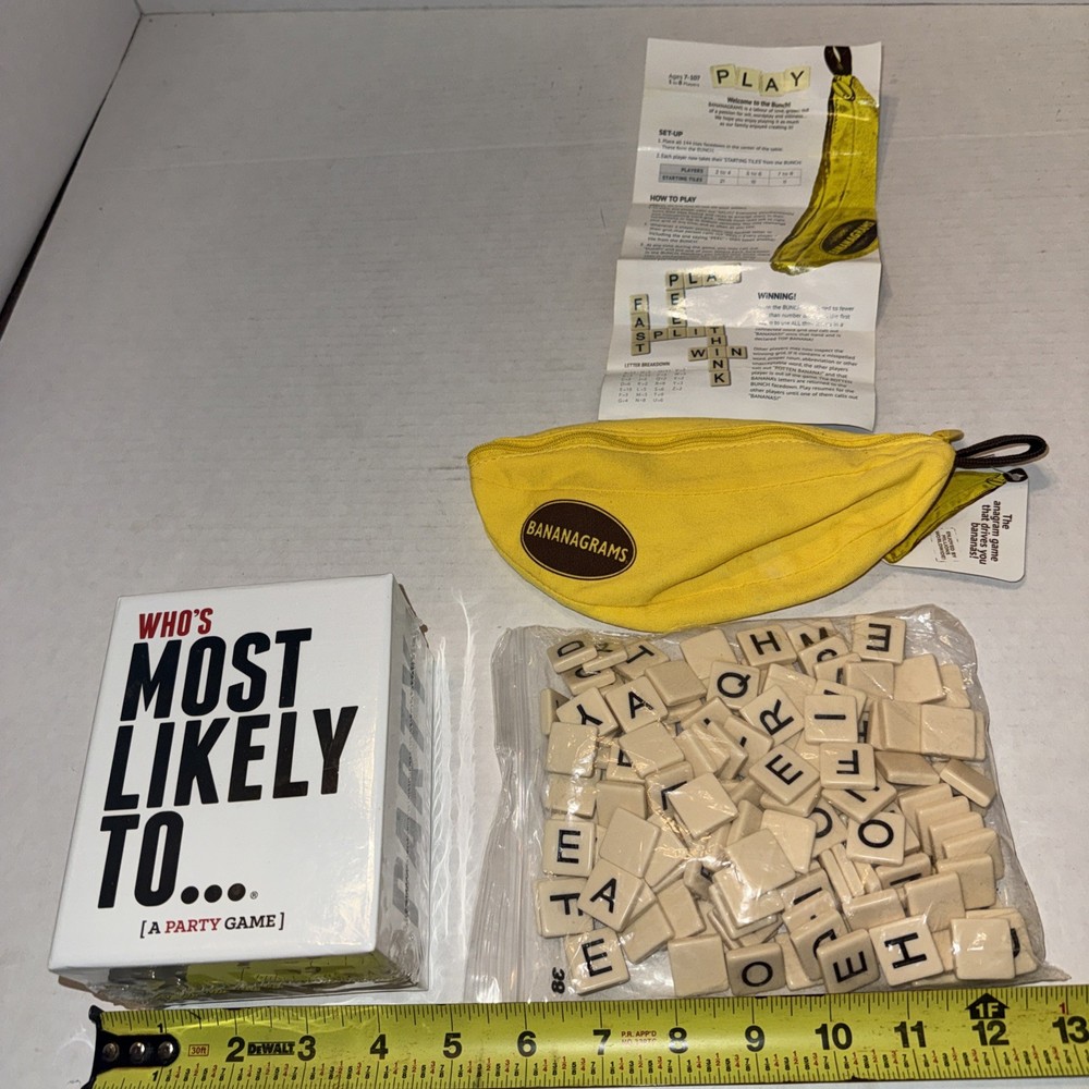 Who’s Most Likely To… A Party Game And Banana Gram Both Are In Great Condition