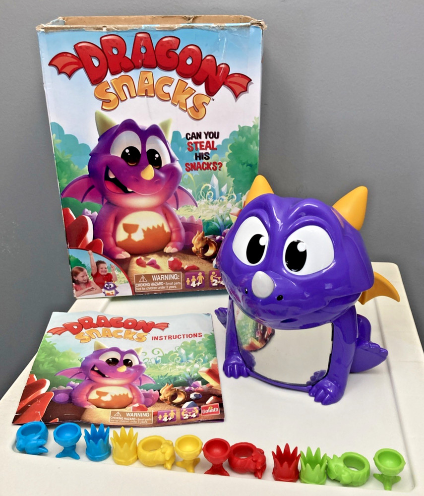 Dragon Snacks Game Goliath Kids Electronic Magical Purple COMPLETE 2-4 Players