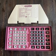 Scrabble Qwink Quick As A Wink Word Game Vintage Selchow & Righter Complete 1985