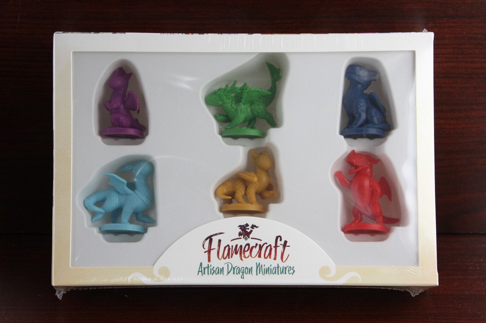 Flamecraft KickStarter Exclusive 6 Artisan Dragon Mini Sculptures – Brand New !