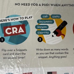 Snippets – The Fast Paced, Anything Goes Word Game, Board Game Brand New