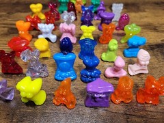 Lot of 40 Go Go Crazy Bones, Various Colors & Characters