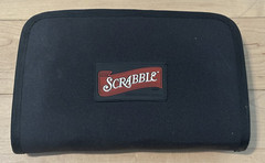 Vintage Travel Scrabble Game Folio Edition and Travel Size, Foldable, Zipper