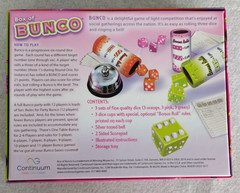 Continuum Games Box of Bunco Game Multicolored Dice, Cups, Bell & Scorepad