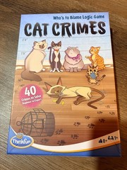 Cat Crimes Who’s to Blame Logic Game Thinkfun Problem Solving Challenges Mystery