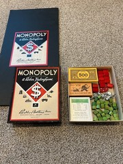 1946 Parker Brothers Monopoly Game and Board – See Description