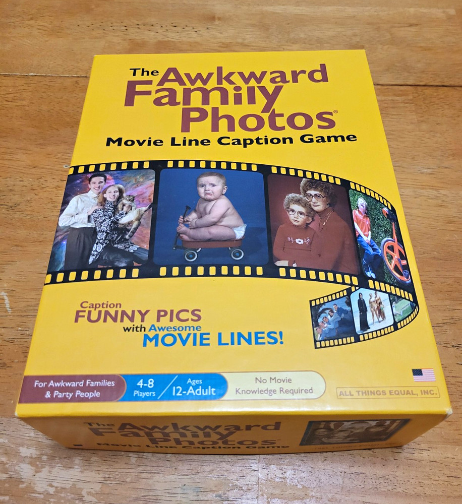 All Things Equal Awkward Family Photos Movie Line Caption Game 4-8 Players 12+