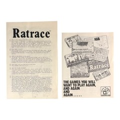 Vintage 1974 “Ratrace” Board Game Social Climbing Waddingtons 70s 100% COMPLETE!