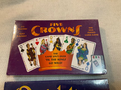 QUIDDLER & FIVE CROWNS Card Games Set of 2 Both New and Sealed Game Age 8-Adult