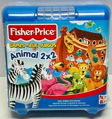 Fisher Price Animal 2 X 2 Game Shapes & Memory Learning Noah’s Ark NEW SEALED
