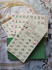 Premium Palm Royale 3 Layer Unbranded Mahjong Tiles Set 160 New