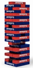 Patriots Solid Wood Sports Party Game, Block Stacking, Complete Board Game