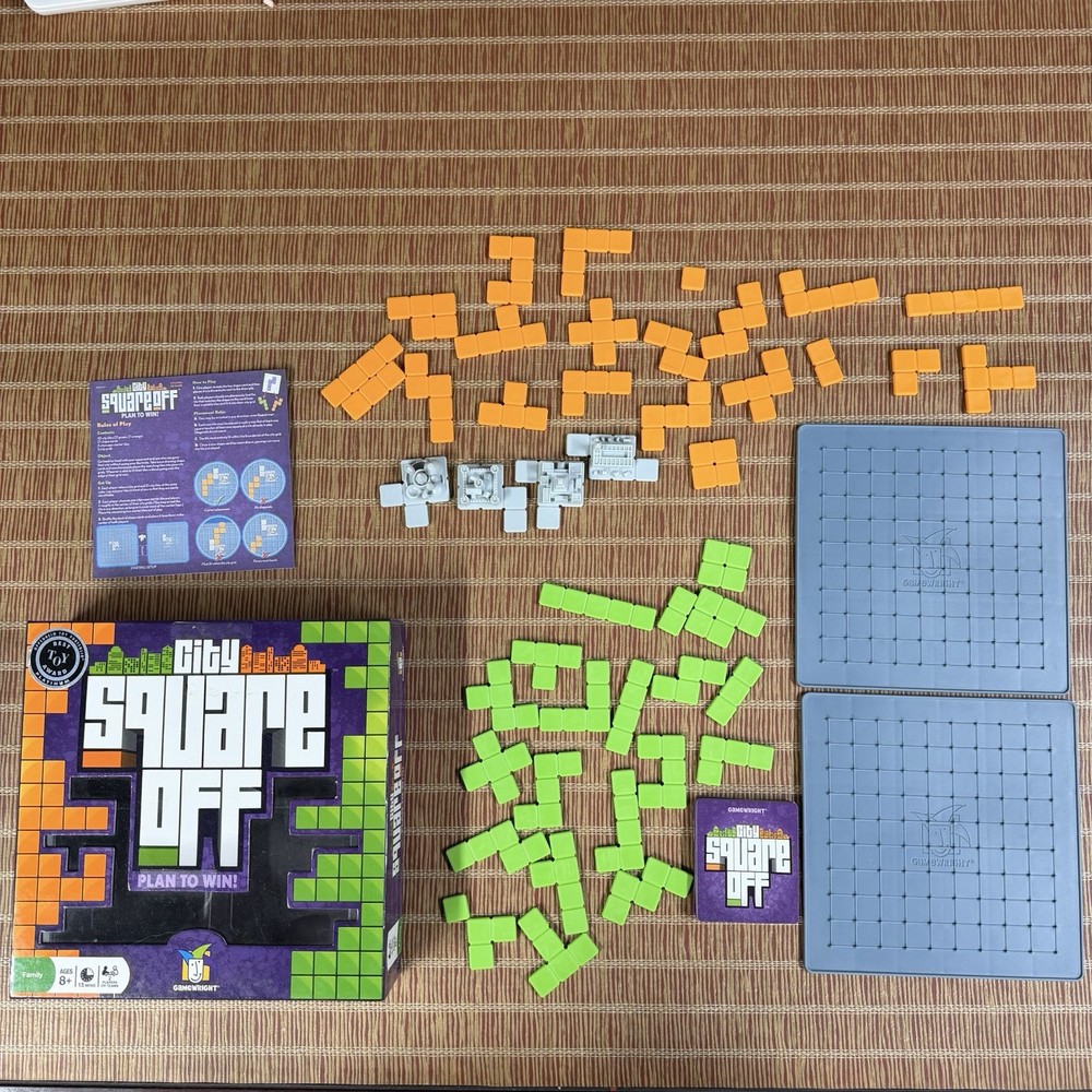 City Square Off COMPLETE Gamewright 2011 Strategy Planning Head to Head