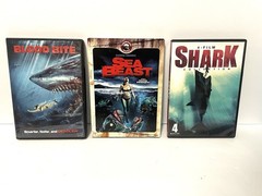 SHARK WEEK! Jaws Game & DVD Bundle. JAWS Board Game New & 7 Shark DVDS Used