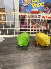 Vintage 1986 Milton Bradley PIG PONG Tabletop Game Complete