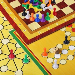 Hestya 96 Pcs Board Game Pieces Multicolor Plastic Pawn Small,