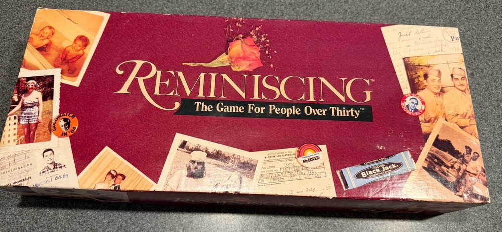 Reminiscing The Game For People Over Thirty 1989 Complete Vintage Board Game