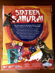 New Sealed Outset Sixteen Samurai Board Game 2017 Strategy Cards Dice 2-4 Player