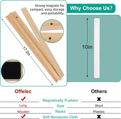 Upgraded Mahjong Racks with Pushers, Set of 4 Trays for American Mahjong Games