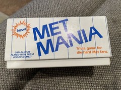 Vintage 1985 Target Met Mania Die Hard Met Edition SPORTS Trivia Game RARE