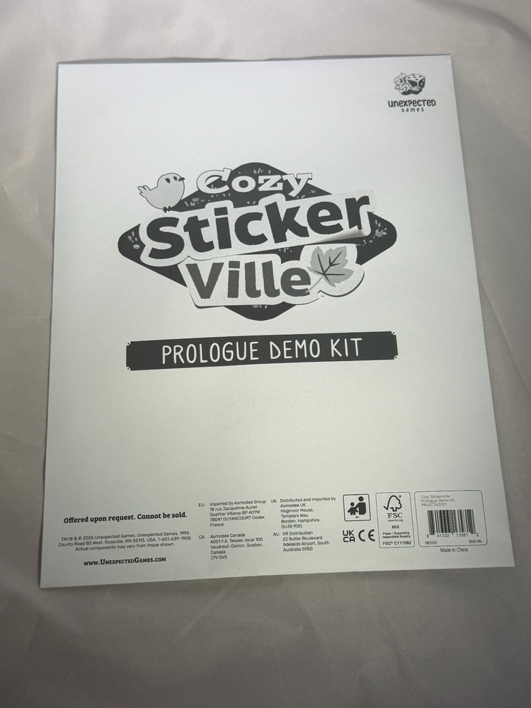 Cozy Stickerville Prologue Demo Kit