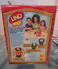 MATTEL Uno Moo! Preschool Game 28 Figures, Barn Carry Case, Farm Animals -SEALED