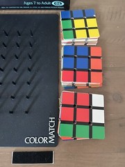 Vintage Color Match (from Rubik’s Cube makers) Board Game – 1982 COMPLETE