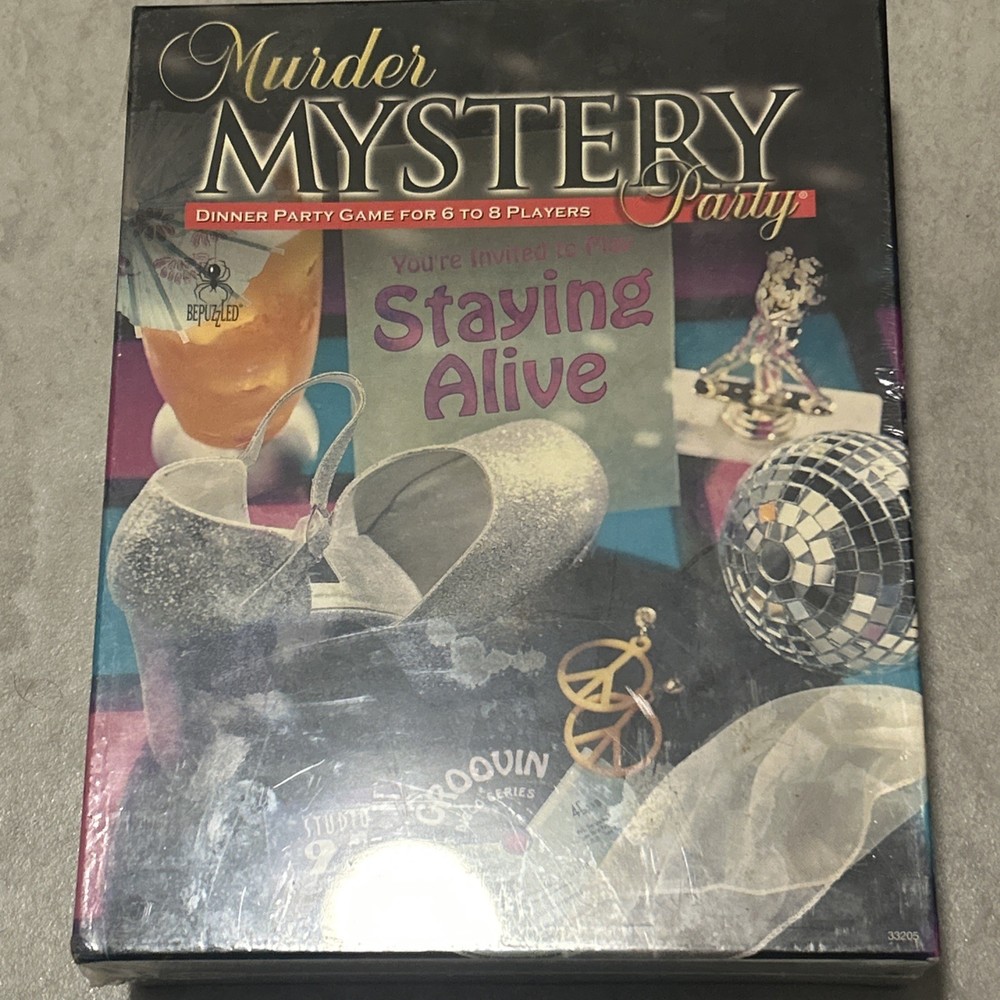 Murder Mystery Party – Staying Alive  2002 University Games Corp. – Sealed Box