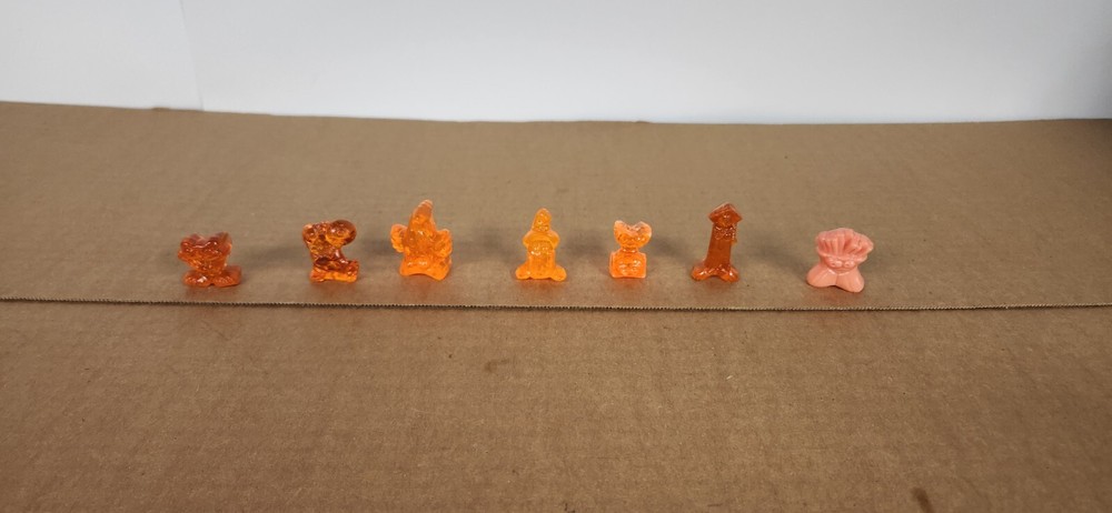 JBF Lot of 7 Orange Crazy Bones