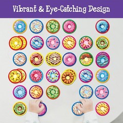 Interactive 52-Card Donut Matching Game for Ages 4-6, Perfect Group Activity