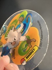 Rare Vtg Pokemon Primeape Mankey Crystal Tazos Taso Pogs Mexico Cheetos Doritos