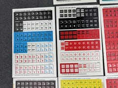 Task Force Games FEDERATION AND EMPIRE 1986 Edition Tile Sheets Parts Pieces Lot