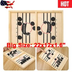 Big Desktop Winner PK Board Game Fast Sling Puck Game Family Toy Child Gift 21″