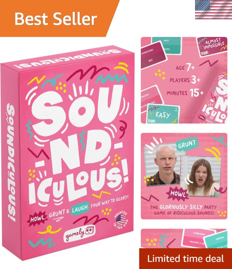 Soundiculous – The Hilarious Family Party Game of Ridiculous Sounds | Fast-Pa…