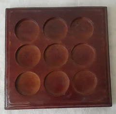 10 PC Tic Tac Toe Golf Game w/ 5.5 in Wood Game Board
