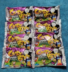 8 NEW SEALED PACKS GOGOS CRAZY BONES ORIGINAL “SPORTS” VERSION ~ 32 BONES ~