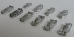 Formula De 1990s Sports & GT Cars ~ Set of 10 unpainted playing game pieces ~