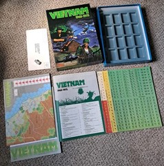 Vintage 1984 Victory Games Vietnam 1965-1975 Wargame Unpunched New Open Box T