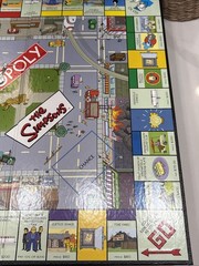 The Simpsons Monopoly 2004 Used Complete Parker Brothers Vtg