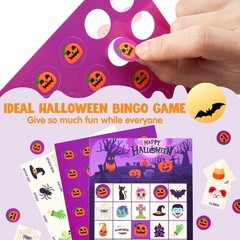 Complete Halloween Bingo Set for 32 Players – Perfect for School & Family