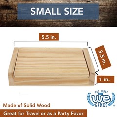 WE Games Mini Shut the Box Game, 9 Number Flip Tiles 5.5 in.
