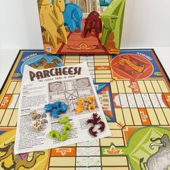 Parcheesi Board Game Milton Bradley Classic Game of India 2001 Vintage