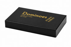 Dominoes Double 6 Six Jumbo Size Black Tile Game Set New