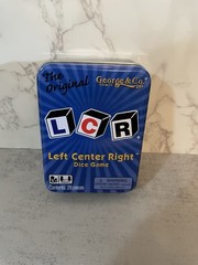 The Original LCR Left Center Right Dice Game – Blue Tin – New