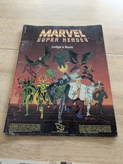 1991 TSR Marvel Super Heroes Board Game Lot- Books 3 Unpunched Character Boards